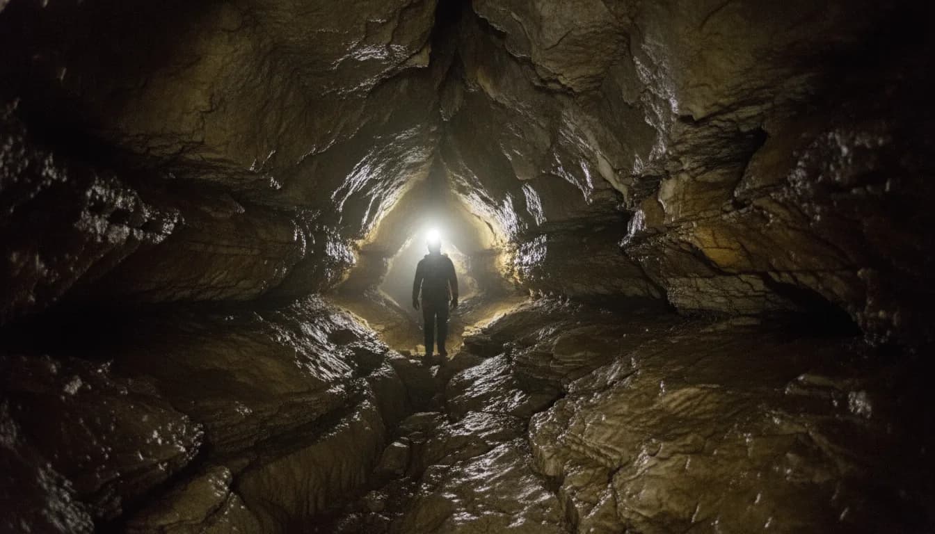 Espeleología en las Cuevas del Higuerón