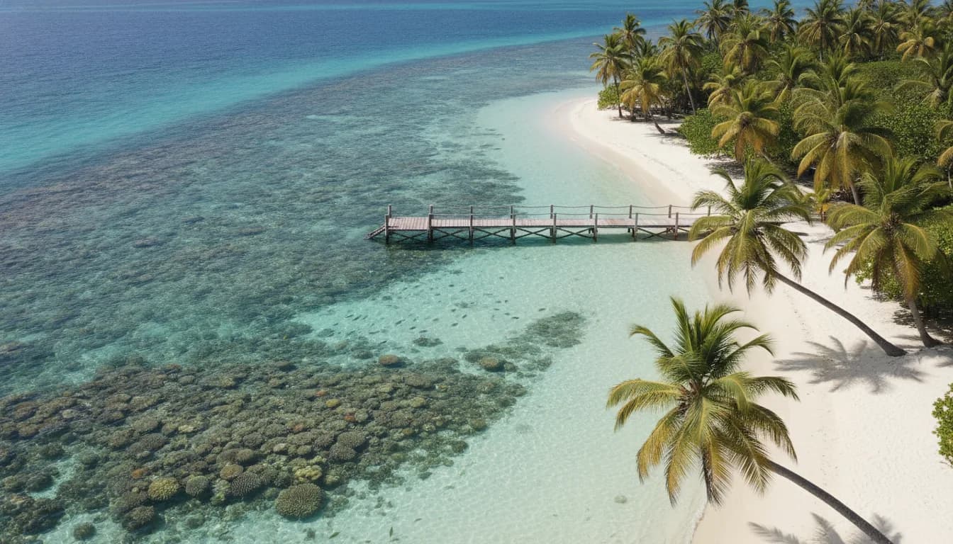 Isla Fuerte, arrecife de coral en el Caribe